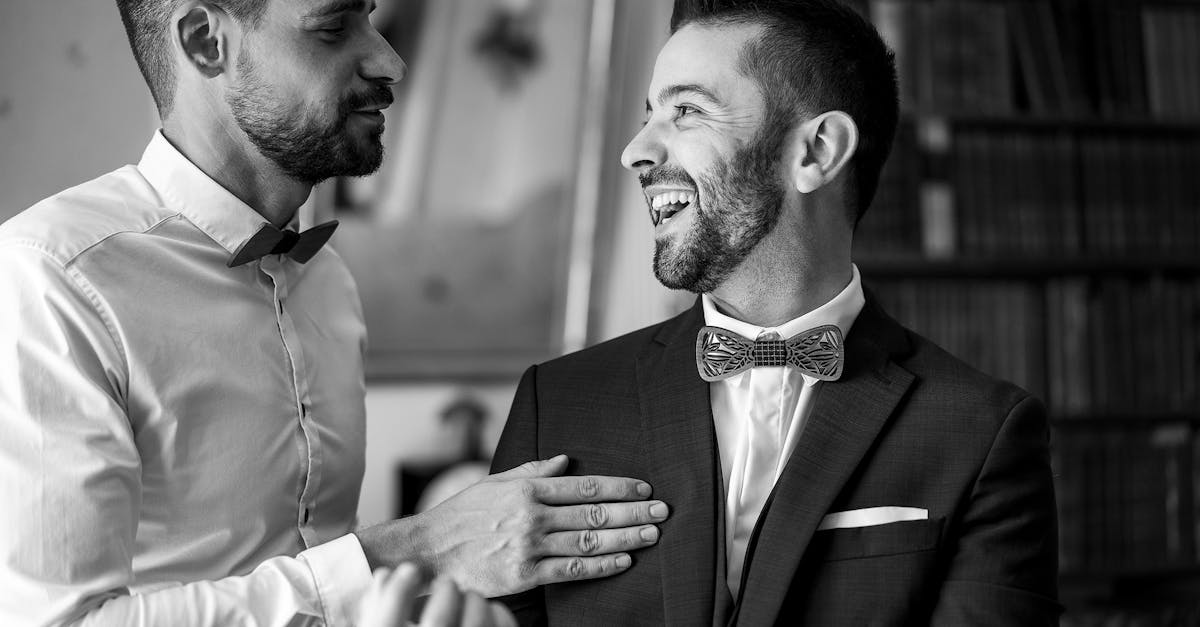 The Best Man Talking to the Groom before the Wedding